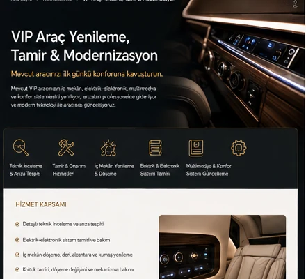 Реновация, ремонт и модернизация VIP-автомобилей